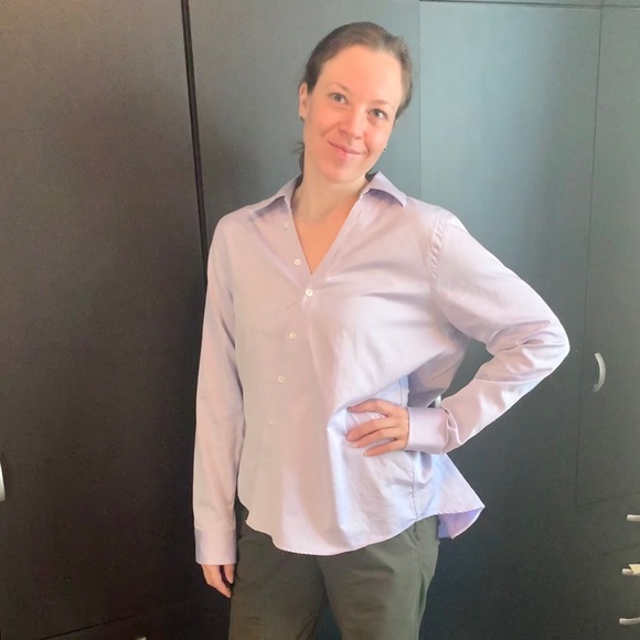 Pink Tartan ASYMMETRIC SHIRT - Lavender - Picture 11 of 13